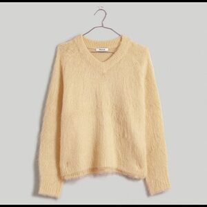 madewell yellow sweater never worn size M